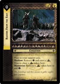 lotr tcg the two towers foils raiders from the east foil