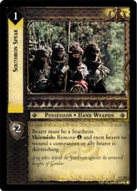 lotr tcg the two towers foils southron spear foil