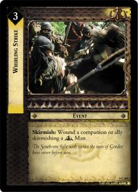 lotr tcg the two towers foils whirling strike foil