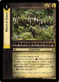 lotr tcg the two towers wrath of harad