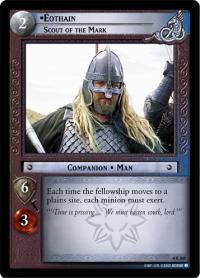 lotr tcg the two towers foils eothain scout of the mark foil