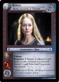 lotr tcg the two towers foils eowyn sister daughter of theoden foil