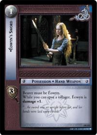 lotr tcg the two towers eowyn s sword