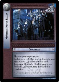 lotr tcg the two towers foils fortress never fallen foil