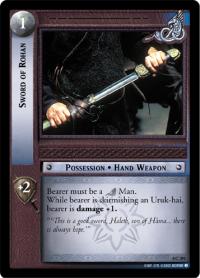 lotr tcg the two towers foils sword of rohan foil