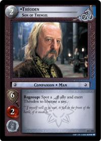 lotr tcg the two towers foils theoden son of thengel foil