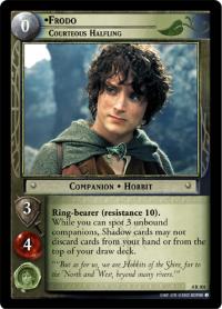 lotr tcg the two towers foils frodo courteous halfling foil