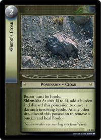 lotr tcg the two towers foils frodo s cloak foil