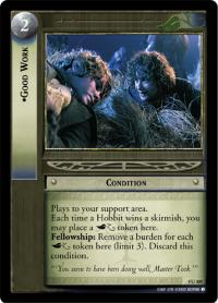 lotr tcg the two towers foils good work foil