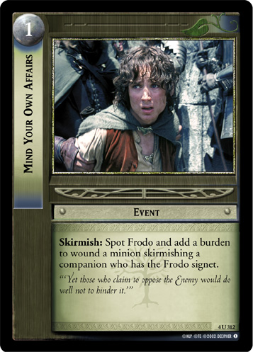 Mind Your Own Affairs (FOIL)