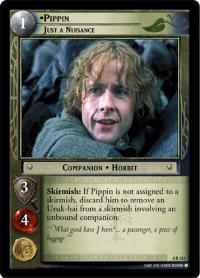 lotr tcg the two towers foils pippin just a nuisance foil