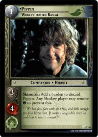 lotr tcg the two towers foils pippin woolly footed rascal foil