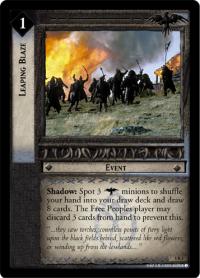 lotr tcg battle of helms deep foils leaping blaze foil