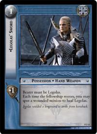 lotr tcg battle of helms deep foils legolas sword foil