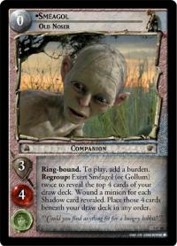 lotr tcg battle of helms deep foils smeagol old noser foil