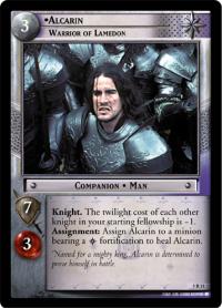 lotr tcg battle of helms deep alcarin warrior of lamedon