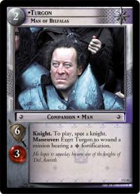 lotr tcg battle of helms deep foils turgon man of belfalas foil