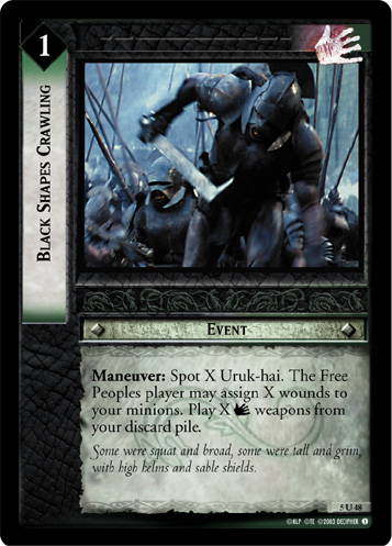 Black Shapes Crawling (FOIL)