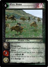 lotr tcg battle of helms deep foils foul horde foil