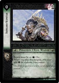 lotr tcg battle of helms deep foils isengard scimitar foil