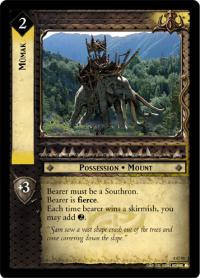 lotr tcg battle of helms deep foils mumak foil