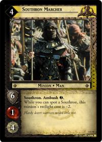 lotr tcg battle of helms deep foils southron marcher foil