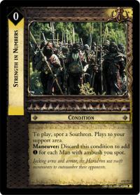 lotr tcg battle of helms deep foils strength in numbers foil