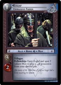 lotr tcg battle of helms deep foils ecglaf courageous farmer foil