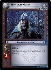 lotr tcg battle of helms deep foils household guard foil