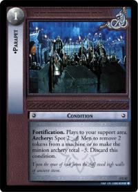 lotr tcg battle of helms deep foils parapet foil