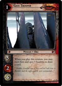 lotr tcg battle of helms deep foils gate trooper foil