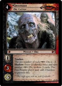 lotr tcg battle of helms deep grishnakh orc captain