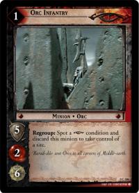 lotr tcg battle of helms deep foils orc infantry foil