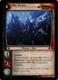 lotr tcg battle of helms deep foils orc patrol foil