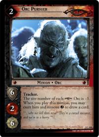 lotr tcg battle of helms deep foils orc pursuer foil