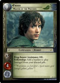 lotr tcg battle of helms deep foils frodo master of the precious foil