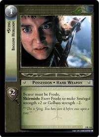 lotr tcg battle of helms deep foils sting baggins heirloom foil