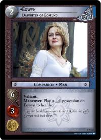 lotr tcg battle of helms deep foils eowyn daughter of eomund foil