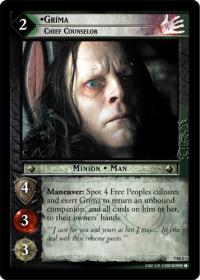 lotr tcg battle of helms deep grima chief counselor m