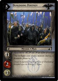 lotr tcg ents of fangorn foils dunlending footmen foil