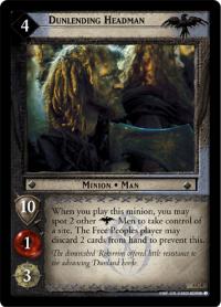 lotr tcg ents of fangorn foils dunlending headman foil