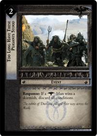 lotr tcg ents of fangorn foils too long have these peasants stood foil