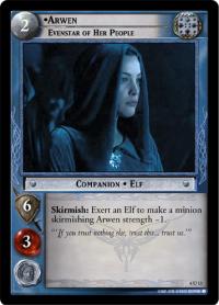 lotr tcg ents of fangorn foils arwen evenstar of her people foil