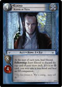 lotr tcg ents of fangorn foils elrond keeper of vilya foil