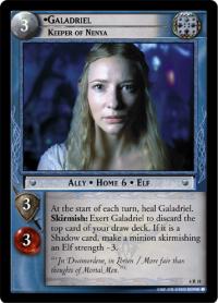 lotr tcg ents of fangorn foils galadriel keeper of nenya foil