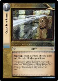 lotr tcg ents of fangorn foils crack into rubble foil