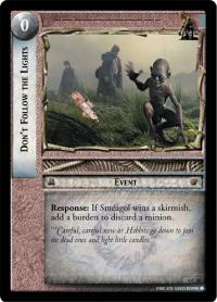 lotr tcg ents of fangorn foils don t follow the lights foil