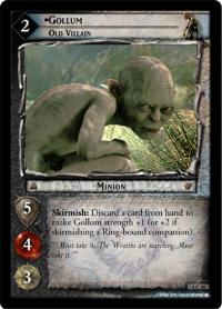 lotr tcg ents of fangorn foils gollum old villain foil