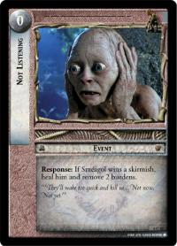 lotr tcg ents of fangorn foils not listening foil