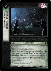 lotr tcg ents of fangorn foils gnawing biting hacking burning foil